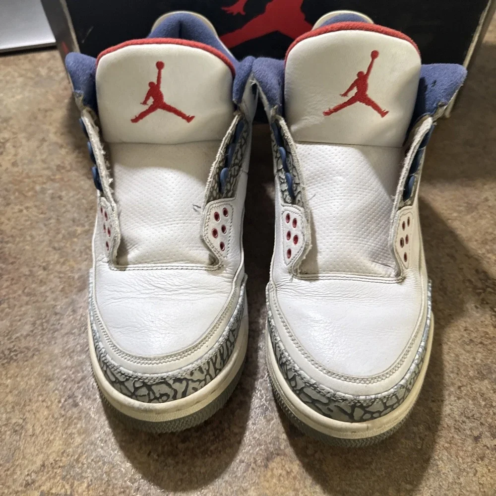Air Jordan True Blue 3s Size 10 Men No Laces No Box